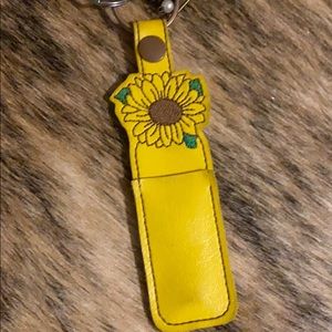 Yellow leather cap stockholder